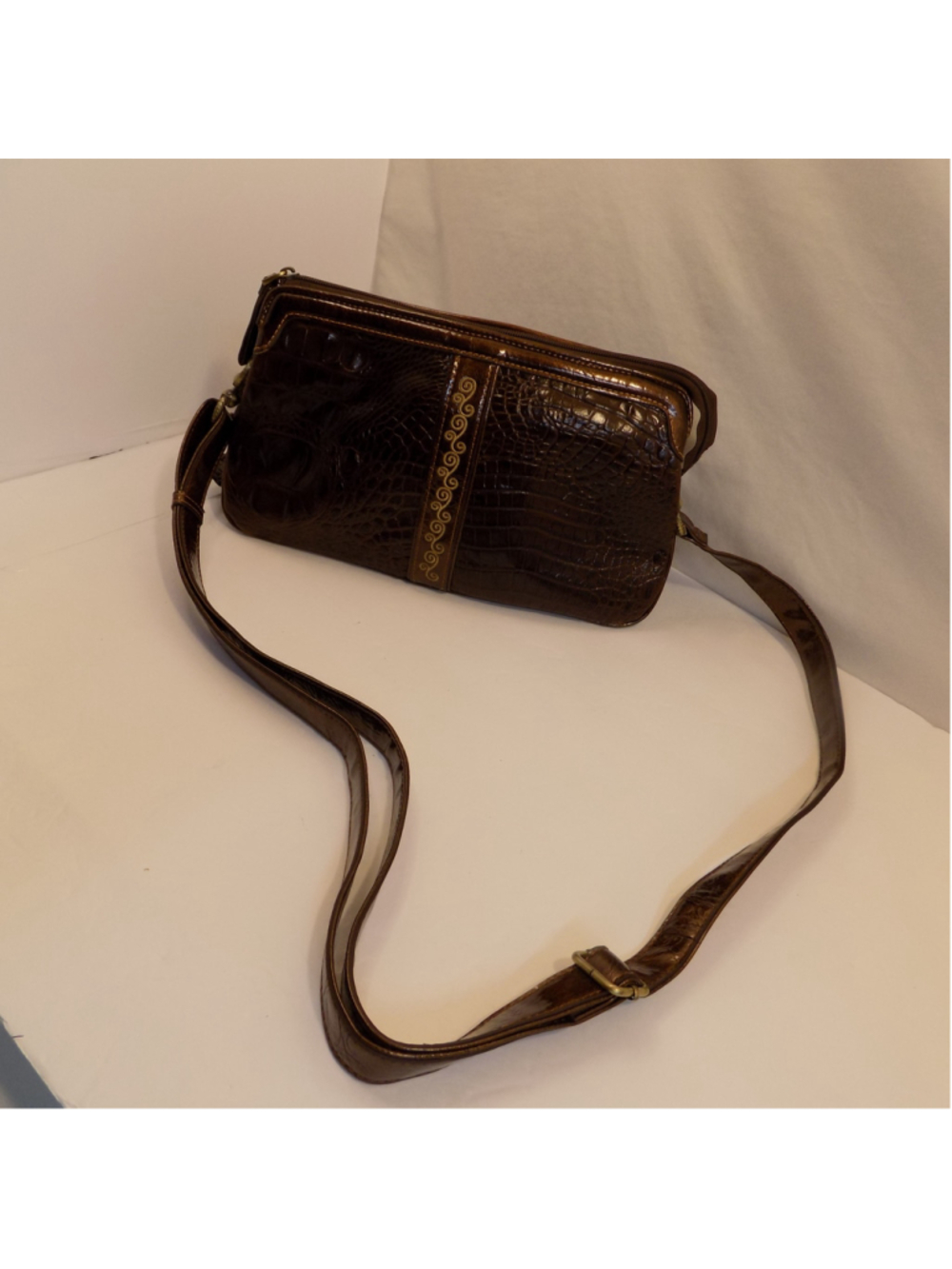 Women's VTG MC Marc Chantal Croc Handbag Crossbody